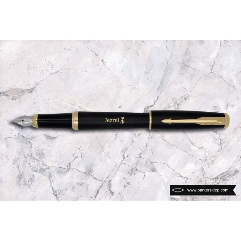 Pióro wieczne Parker Urban Muted Black GT w Pudełku z Grawerem [1931601/5]