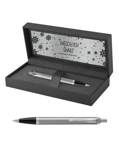 Długopis Parker IM Stainless Steel CT w Pudełku z Grawerem [2143631/7]