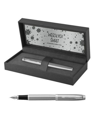 Pióro wieczne Parker IM Stainless Steel CT w Pudełku z Grawerem [2143635/3]