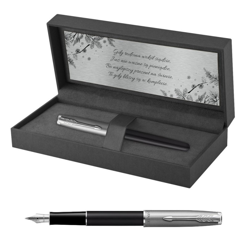 Pióro Parker Sonnet Czarne GT w Pudełku z Grawerem [2146864/1]