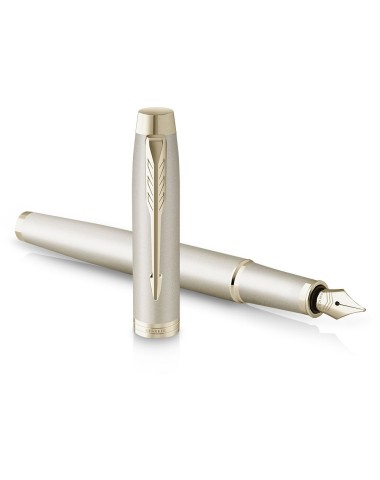 Pióro wieczne Parker IM Professionals Monochrome Champagne w Pudełku z Grawerem [2172953/2]