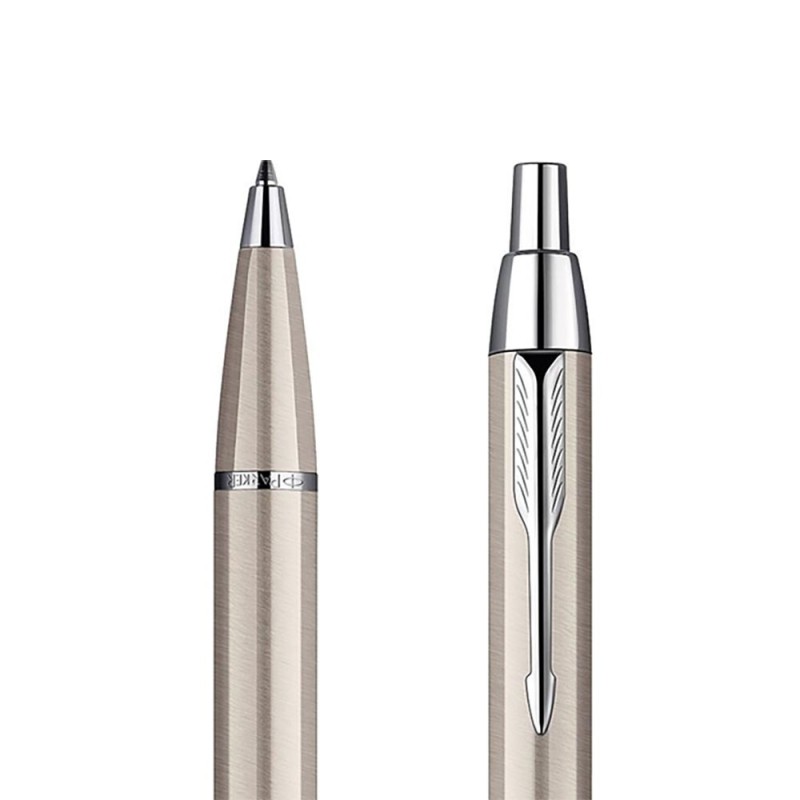 Długopis Parker IM Brushed Metal CT z tabliczką i grawerem [S0856470/1]