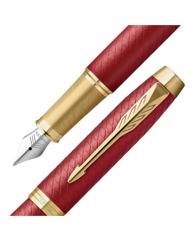Pióro wieczne Parker IM Premium Czerwone GT w pudełku z grawerem [2143650/1]