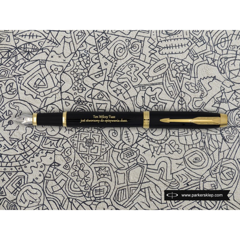 Pióro wieczne Parker IM Czarne GT w Pudełku z Grawerem [1931652/6]