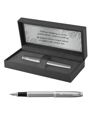 Pióro wieczne Parker IM Stainless Steel CT w Pudełku z Grawerem [2143635/5]