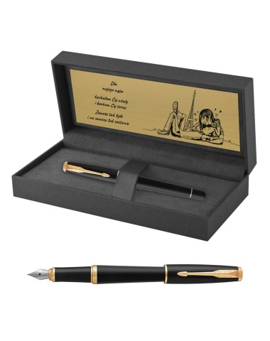 Pióro wieczne Parker Urban Muted Black GT w Pudełku z Grawerem [1931601/7]