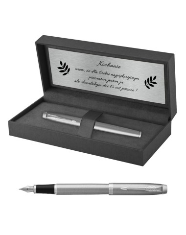 Pióro wieczne Parker IM Stainless Steel CT w Pudełku z Grawerem [2143635/6]