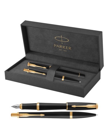 Długopis + Pióro Wieczne Urban Parker Czarne GT [1931576/1]