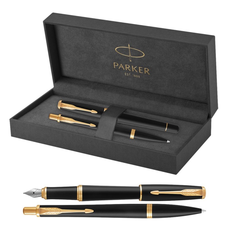 Długopis + Pióro Wieczne Urban Parker Czarne GT [1931576/1]
