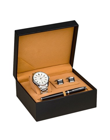 Zestaw Pióro wieczne Parker IM Czarne CT + Zegarek Perfect + Spinki [ZG031]