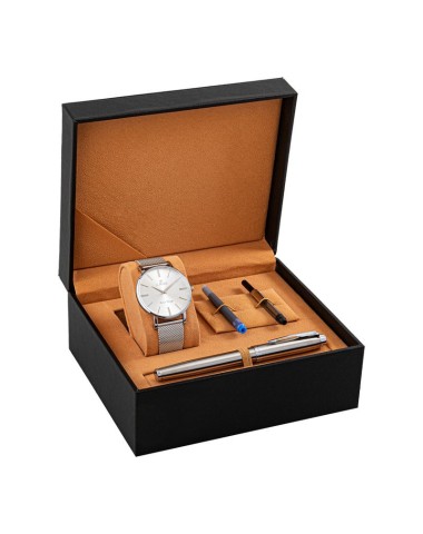 Zestaw Pióro Parker IM + Zegarek G. Rossi + Tłoczek [ZG010]