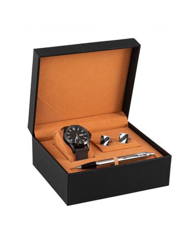Zestaw Długopis Parker IM Stainless Steel CT + Zegarek Paul Lorens + spiniki [2143631/23]