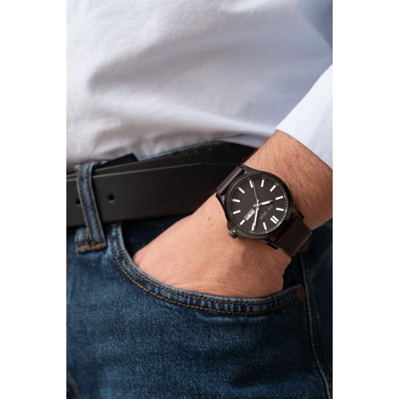 Zestaw Długopis Parker IM Stainless Steel CT + Zegarek Paul Lorens + spiniki [2143631/23]