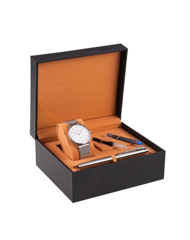 Zestaw Pióro wieczne Parker IM Stainless Steel CT + Zegarek G. Rossi + Tłoczek [2143635/8]