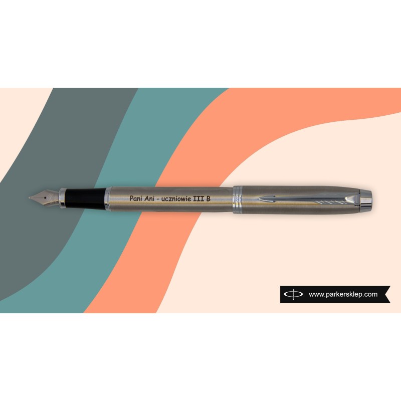 Zestaw Pióro wieczne Parker IM Stainless Steel CT + Zegarek G. Rossi + Tłoczek [2143635/8]