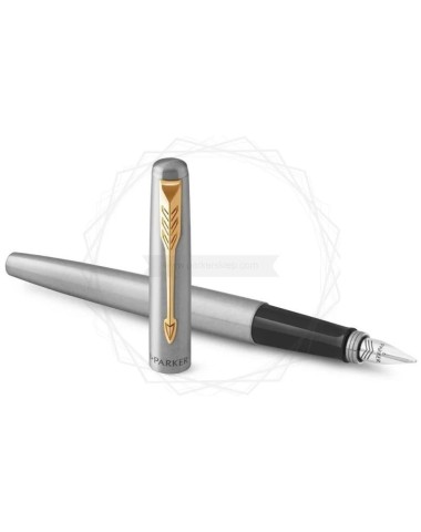 Długopis + Pióro Wieczne Parker Jotter Stalowe GT [1953182/1]