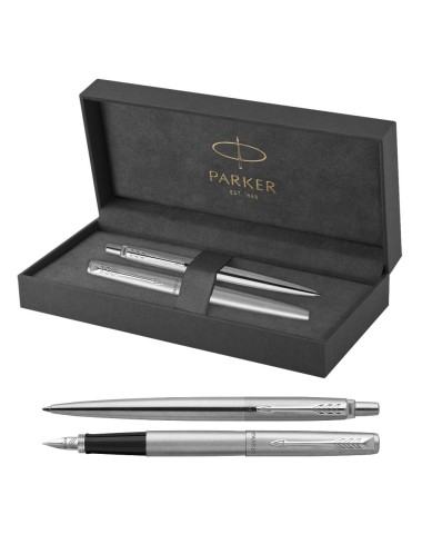 Długopis + Pióro Wieczne Parker Jotter Stalowe CT [1953170/1]