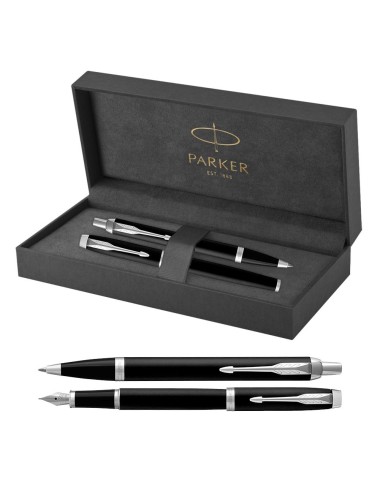 Długopis + Pióro Parker IM Czarny matowy CT [2143632/12]