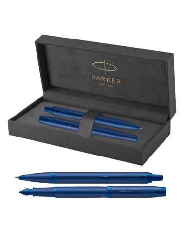 Długopis + Pióro Parker IM Professionals Monochrome Blue [2172966/1]